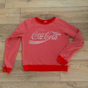 Vintage-style “Enjoy Coca Cola” sweatshirt